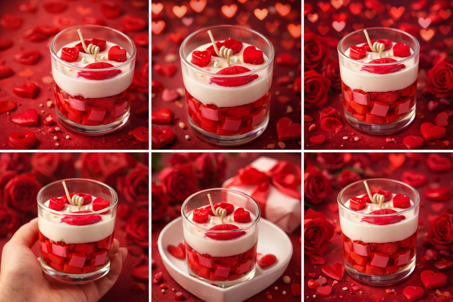 Kiss Me Valentine Candle