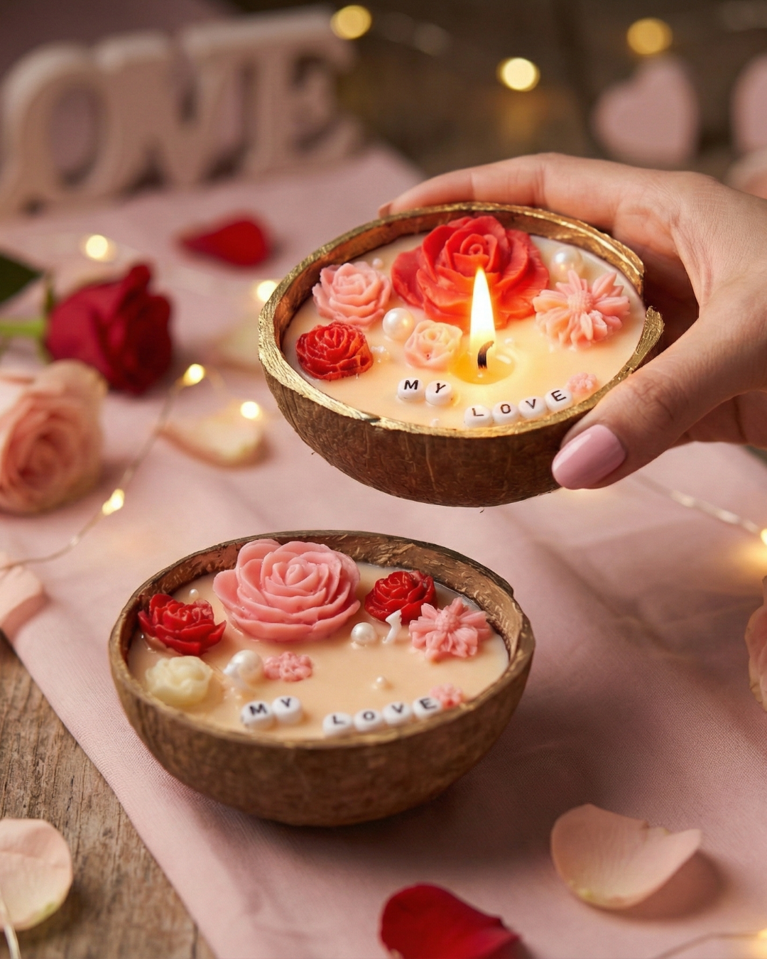 Valentine Special Coconut Candle