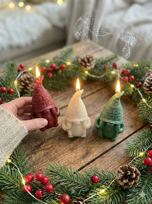 Christmas Dwarf Decorative Candle