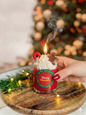 Christmas Vanilla Magic Glass Candle – Festive Edition | Kraft Candles